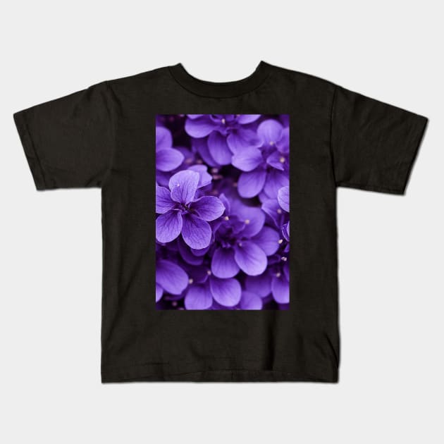 Beautiful Violet Flowers, for all those who love nature #124 Kids T-Shirt by Endless-Designs